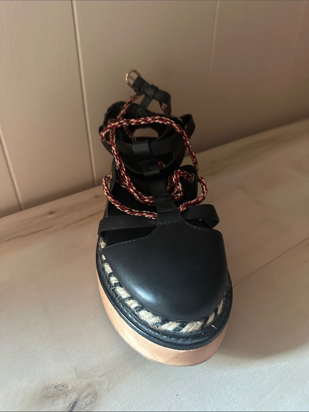 Ulla Johnson Salinas Twisted Rope Leather Flatform sandals - Picture 11 of 15
